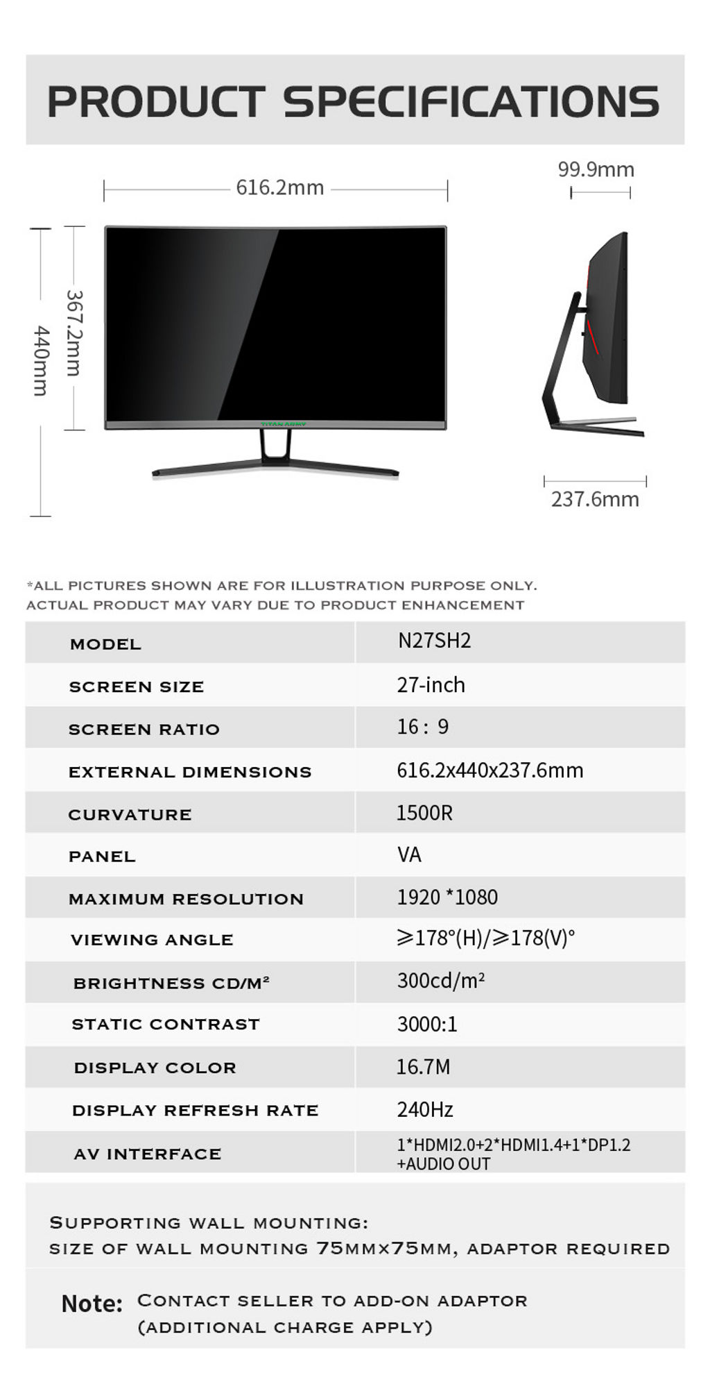 Titan-Army-27INCH-VA-Curved-240Hz-1ms-Gaming-Monitor-N27SH2