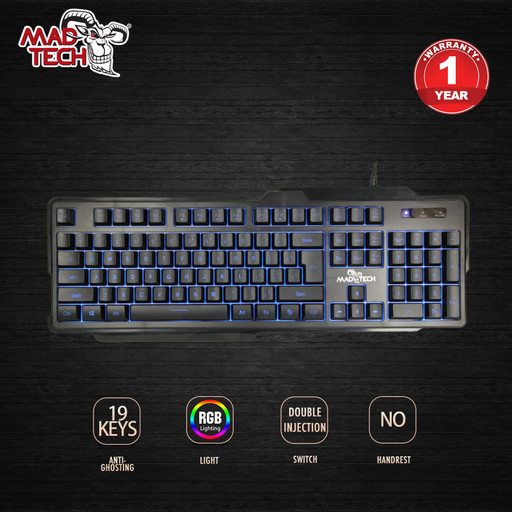 Madtech K510 Backlit Gaming Keyboard|eclipsemy.com