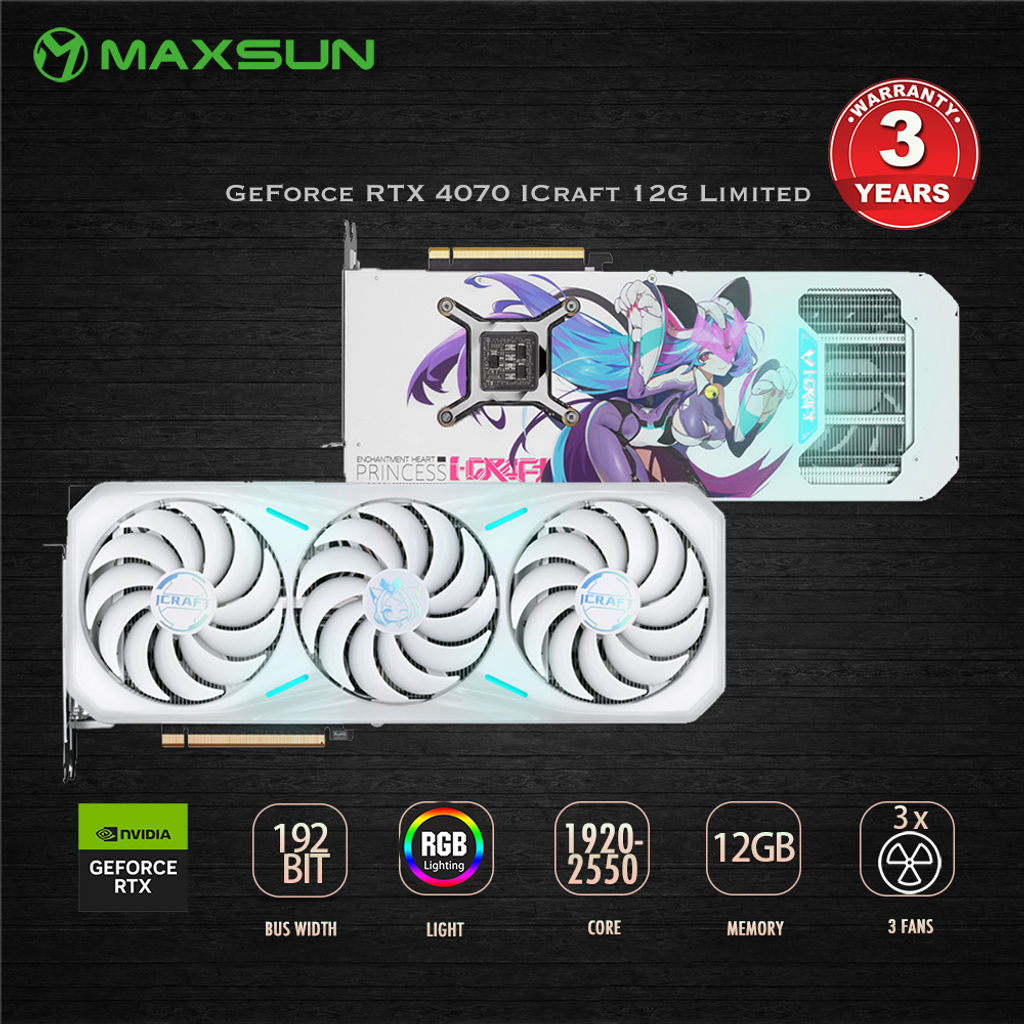 Maxsun-Nvidia-GeForce-RTX-4070-iCraft-OC-12G-Enchantment-Heart-Princess