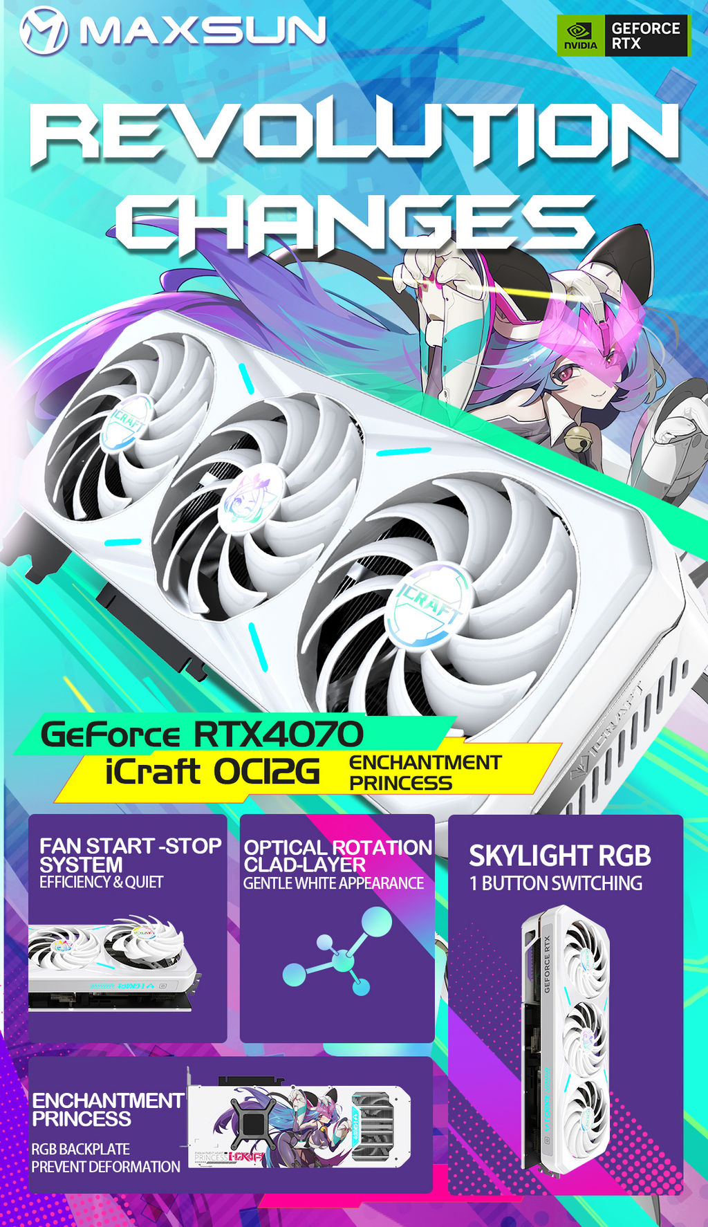 Maxsun-Nvidia-GeForce-RTX-4070-iCraft-OC-12G-Enchantment-Heart-Princess