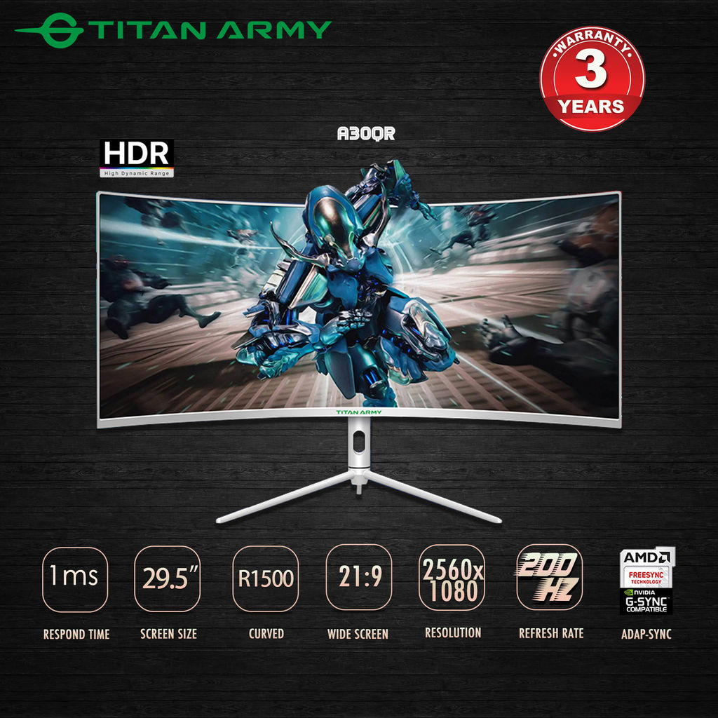 TITAN-ARMY-30-Curved-Ultrawide-200Hz-1ms-HDR-Gaming-Monitor-A30QR