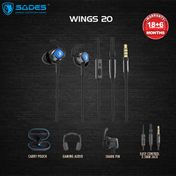 Sades Wings 20 Gaming Earphones (Black)