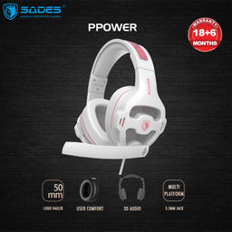 Sades Ppower Multi-Platform Gaming Headset (Pink)