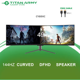 Titan Army 49 inch Curved 144hz 4ms 32:9 Gaming Monitor (TA-C49SHC)
