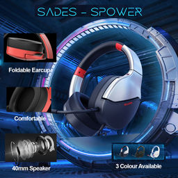 Sades SPower Multi-Platform Gaming Headset (Silver)