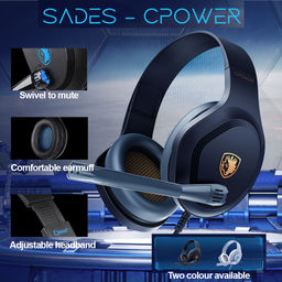 Sades Cpower Multi-Platform Gaming Headset (Gold)