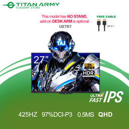Titan Army 27 inch QHD Fast IPS OC 425Hz 1ms HDR600 Gaming Monitor combo Monitor Arm (TA-U275T)